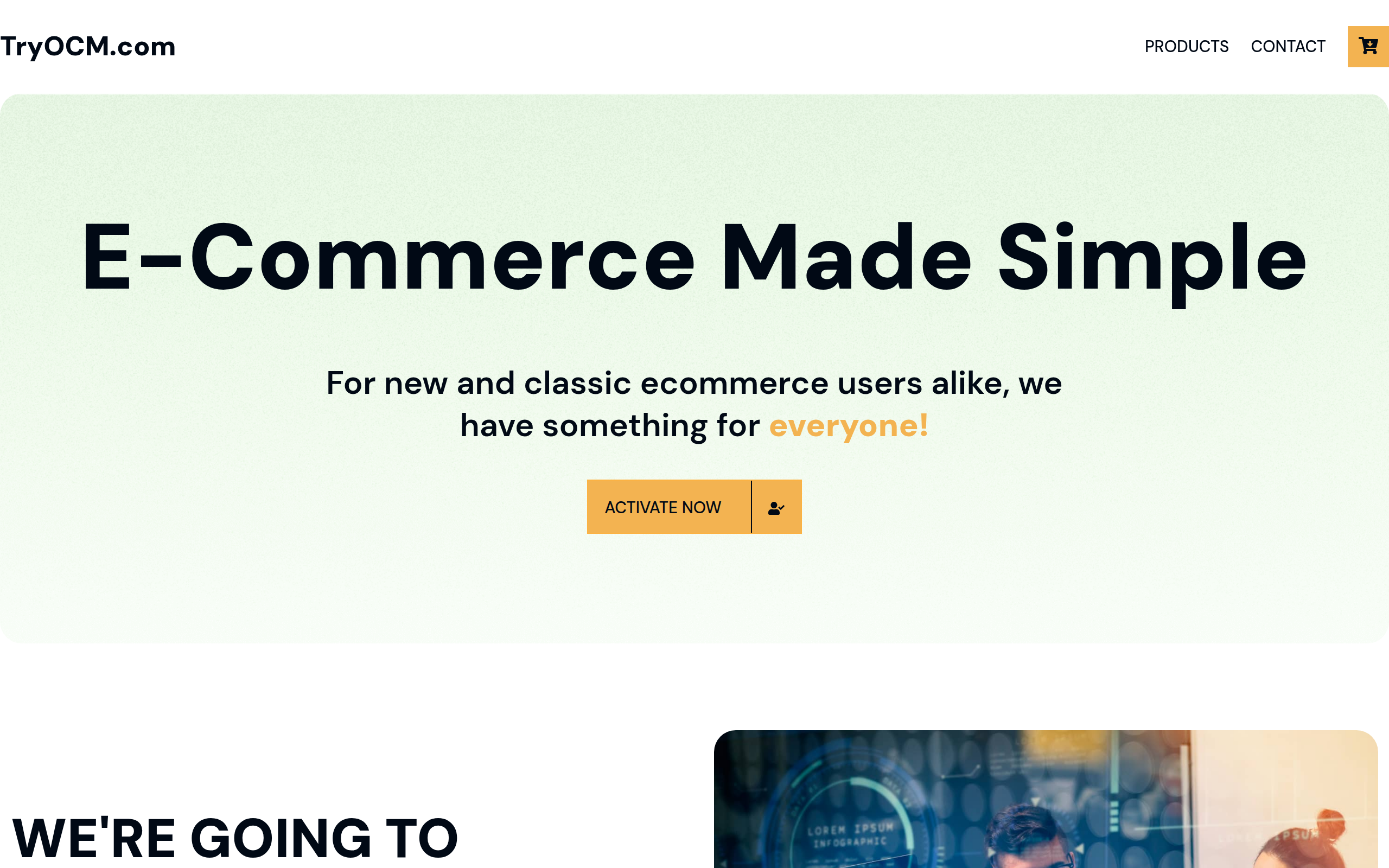 Screenshot of tryocm.com