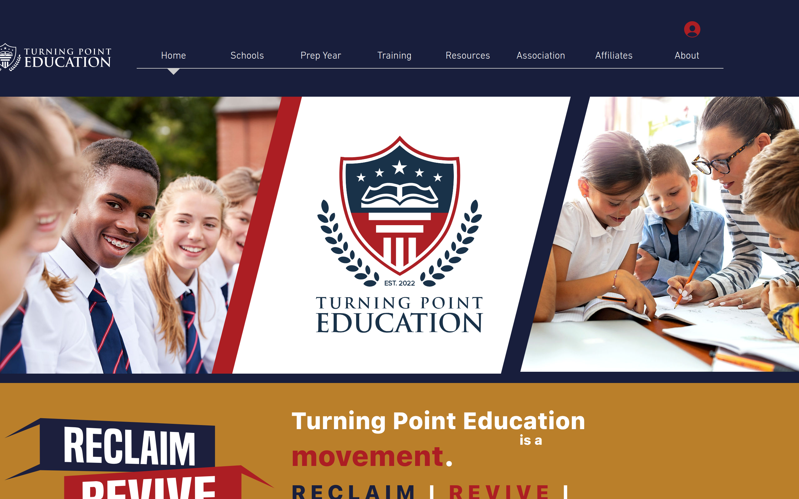 Screenshot of turningpointed.com