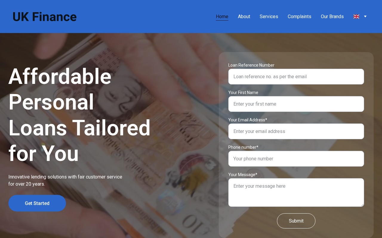 Screenshot of ukfinance.online