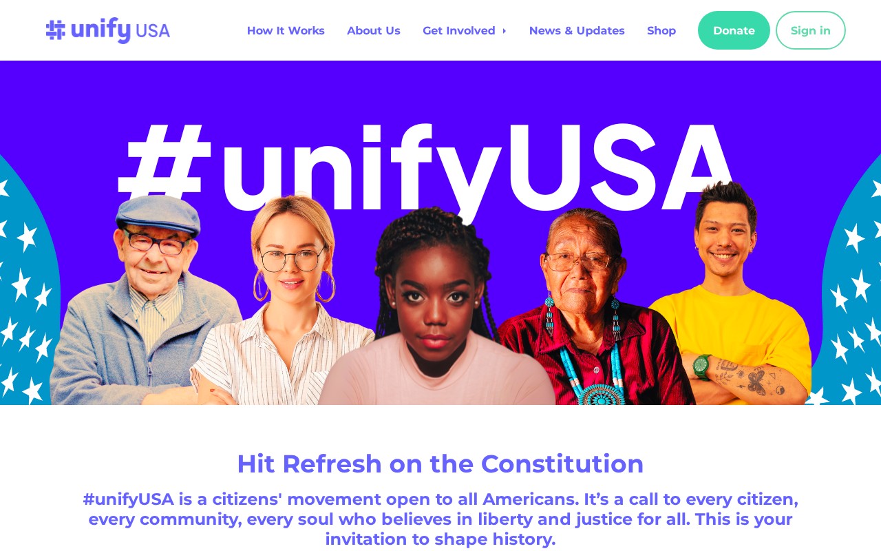 Screenshot of unify-usa.org