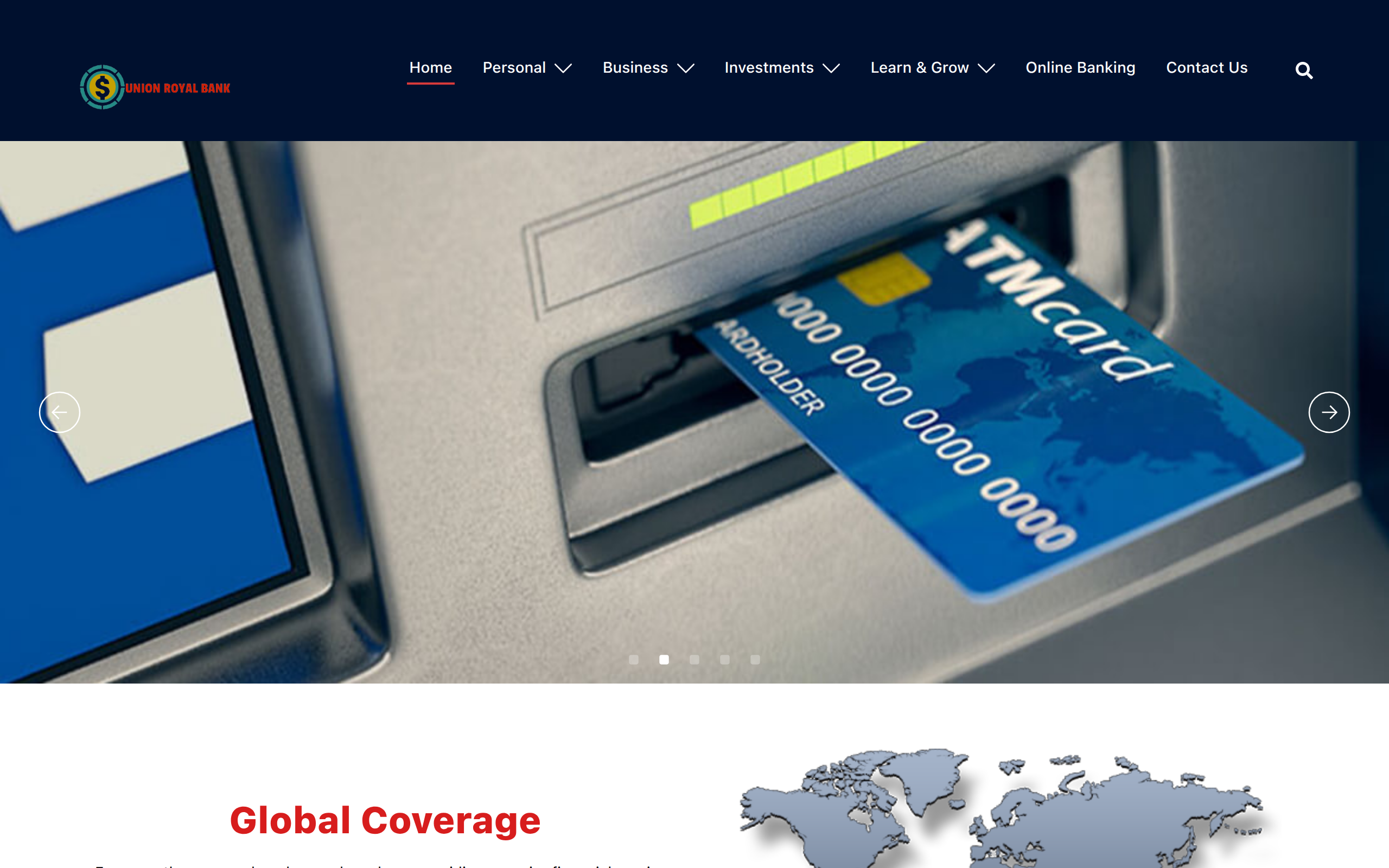 Screenshot of unionroyalbank.com