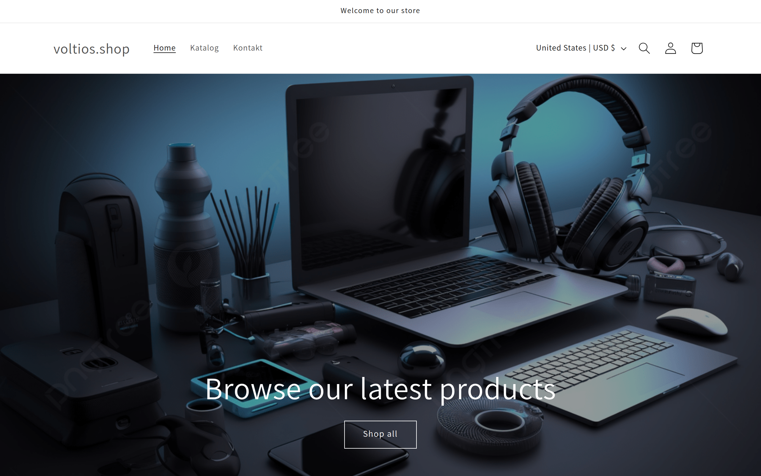 Screenshot of voltios.shop