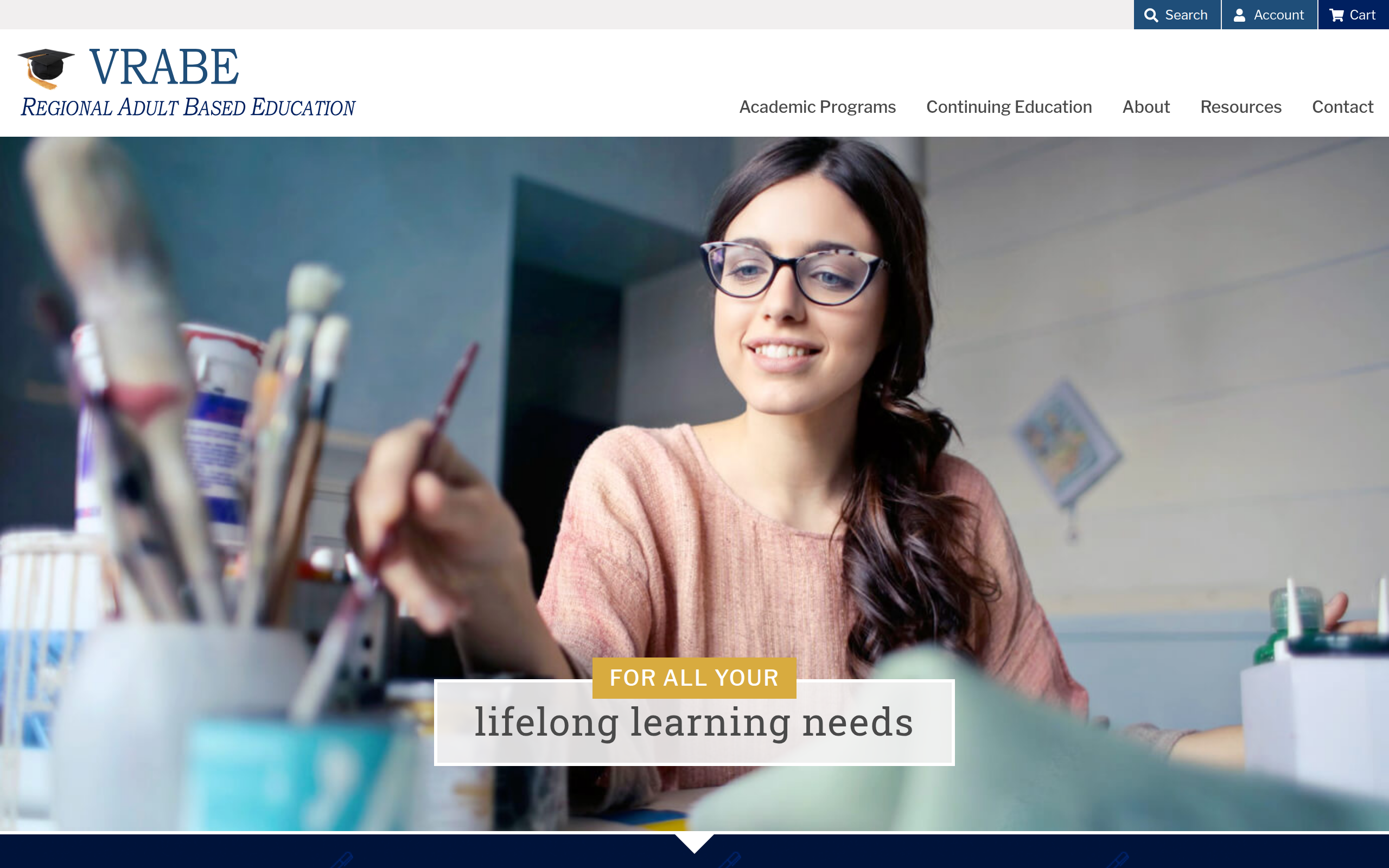 Screenshot of vrabe.com