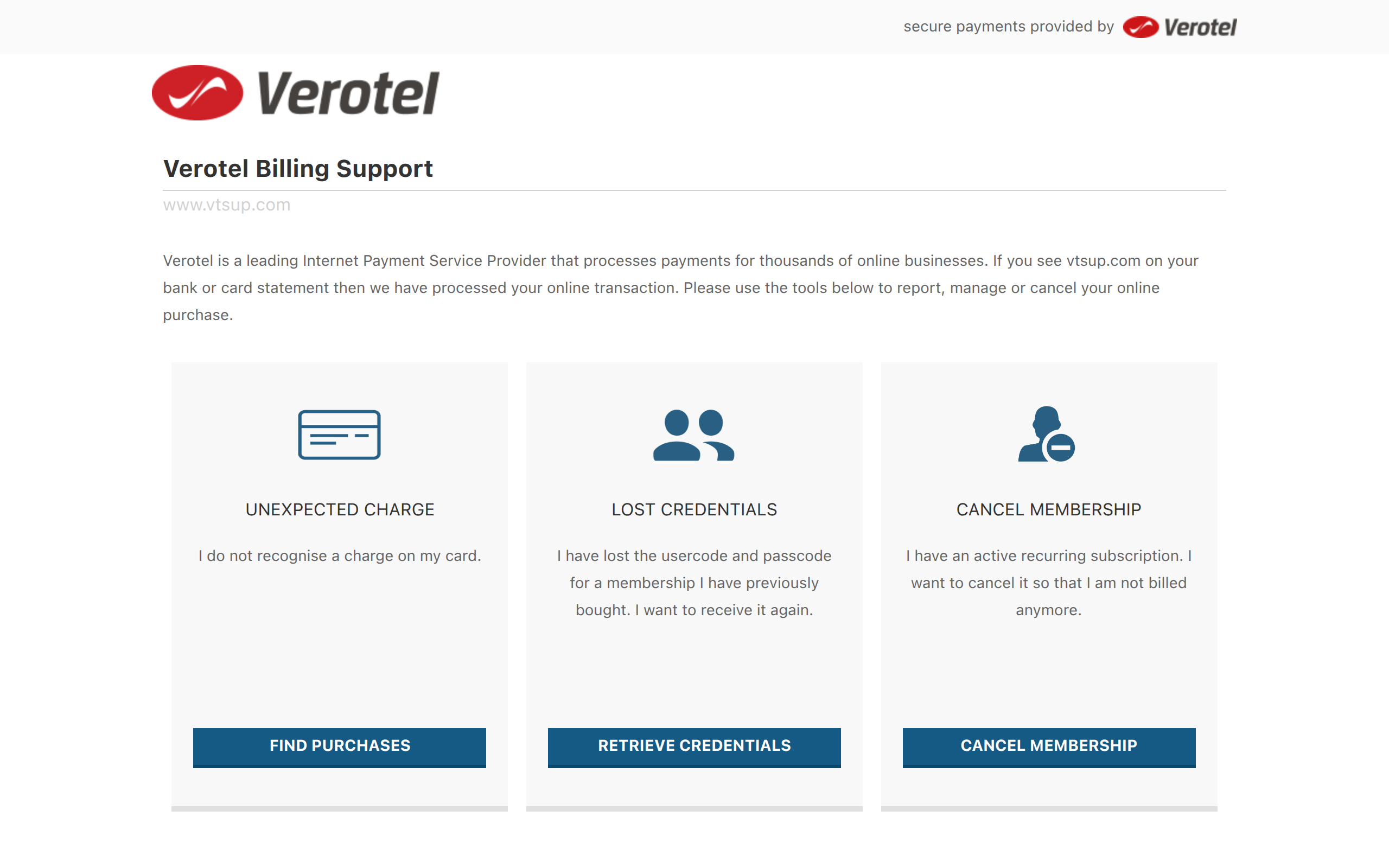 Screenshot of vtsup.com