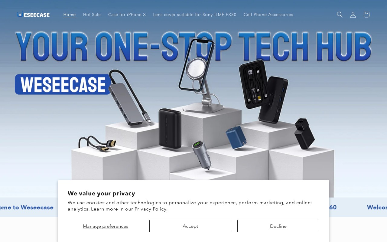 Screenshot of weseecase.com