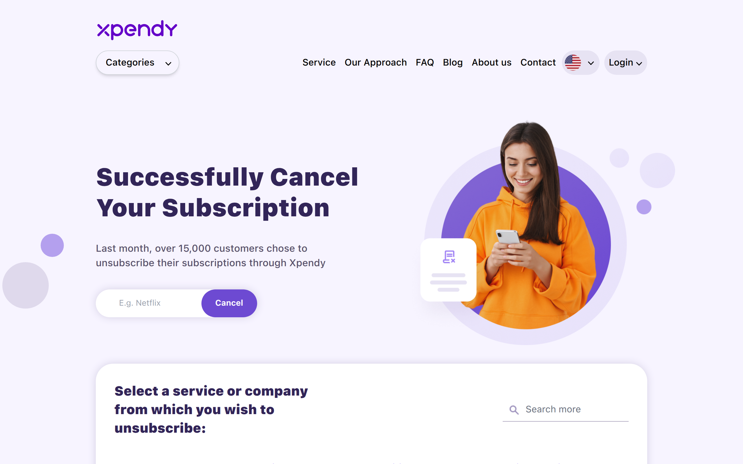 Screenshot of xpendy.com